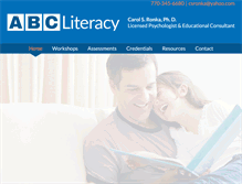 Tablet Screenshot of abcliteracy.com